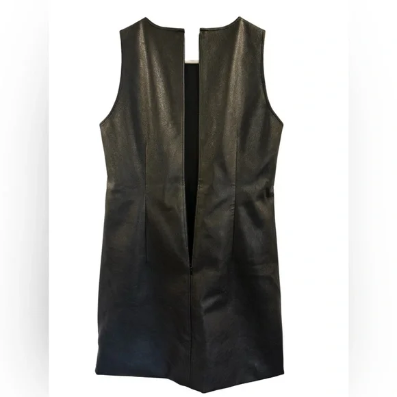 J.Crew Factory Faux-Leather Shift Dress - Picture 3 of 8